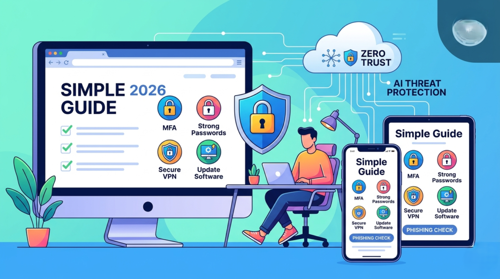 Remote Work Cybersecurity Tips (Simple 2026 Guide)