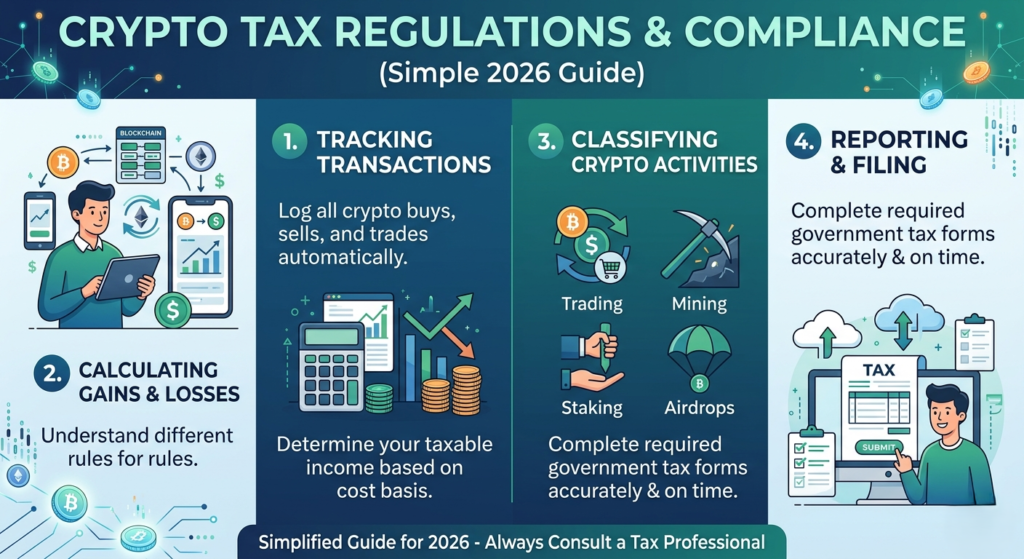 Crypto Tax Regulations and Compliance (Simple 2026 Guide)